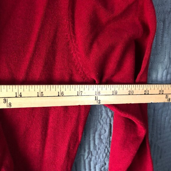 Aamilife Cardigan Womens Size Large Red Long Sleeve Viscose Blend - Picture 5 of 7